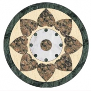 WJM-046 Marble Pattern Water Jet Medallion