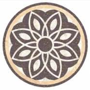 WJM-048 Marble Pattern Water Jet Medallion