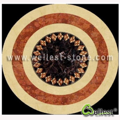 WJM-002 Marble Pattern Water Jet Medallion