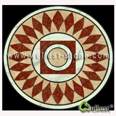 WJM-004 Marble Pattern Water Jet Medallion