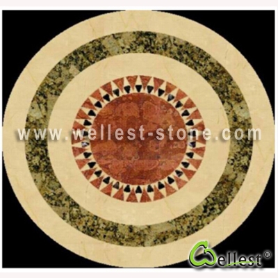 WJM-005 Marble Pattern Water Jet Medallion