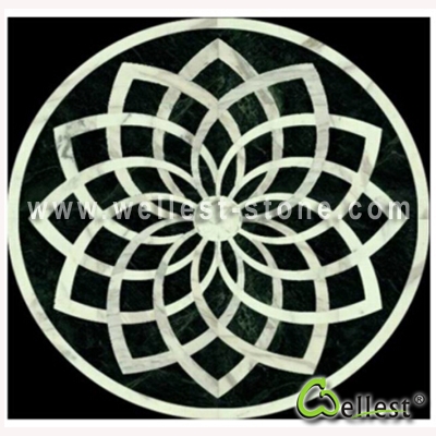 WJM-006 Marble Pattern Water Jet Medallion