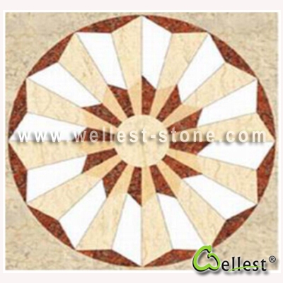 WJM-007 Marble Pattern Water Jet Medallion