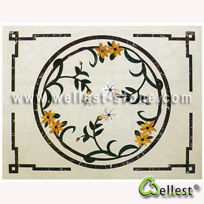 WJM-008 Marble Pattern Water Jet Medallion