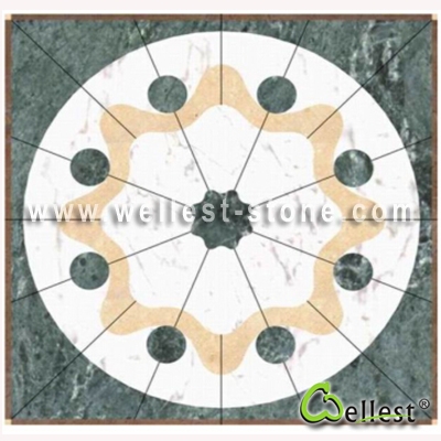 WJM-009 Marble Pattern Water Jet Medallion