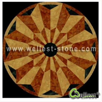 WJM-013 Marble Pattern Water Jet Medallion