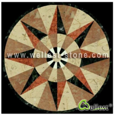 WJM-017 Marble Pattern Water Jet Medallion