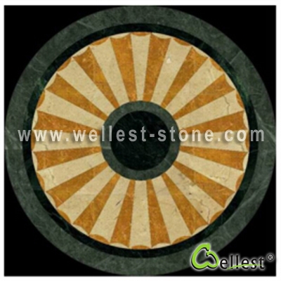 WJM-018 Marble Pattern Water Jet Medallion