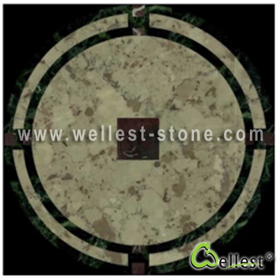WJM-019 Marble Pattern Water Jet Medallion
