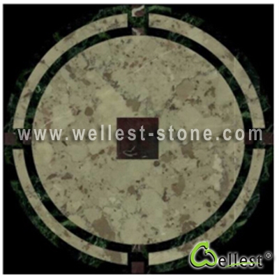 WJM-019 Marble Pattern Water Jet Medallion