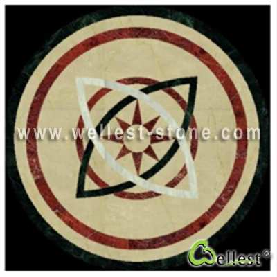 WJM-020 Marble Pattern Water Jet Medallion