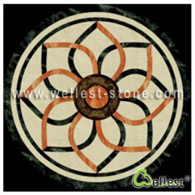 WJM-021 Marble Pattern Water Jet Medallion