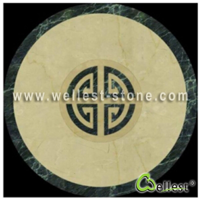 WJM-022 Marble Pattern Water Jet Medallion