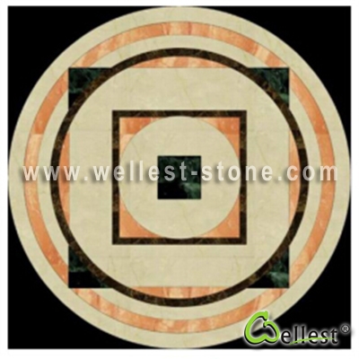 WJM-024 Marble Pattern Water Jet Medallion