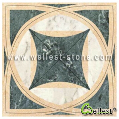 WJM-025 Marble Pattern Water Jet Medallion