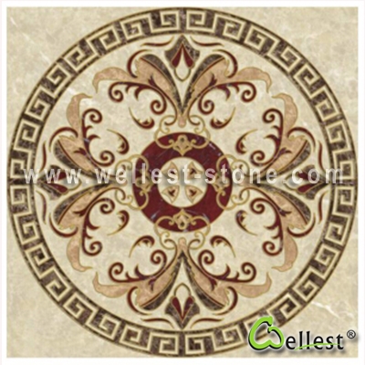 WJM-027 Marble Pattern Water Jet Medallion