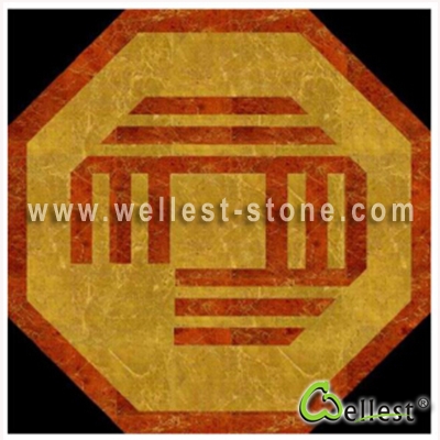 WJM-030 Marble Pattern Water Jet Medallion