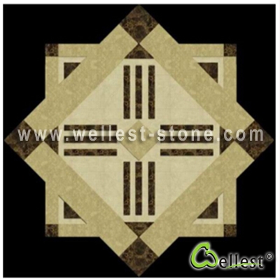 WJM-032 Marble Pattern Water Jet Medallion