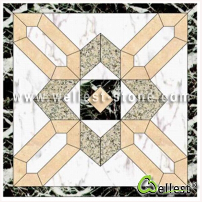 WJM-034 Marble Pattern Water Jet Medallion