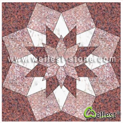 WJM-036 Marble and Granite Pattern Water Jet Medallion