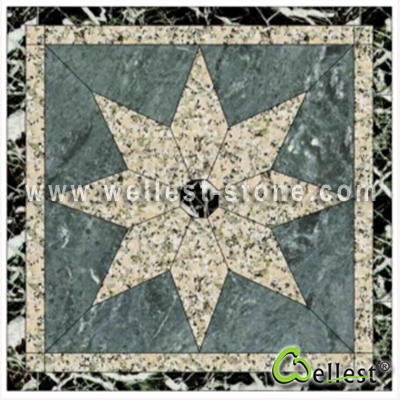 WJM-038 Marble and Granite Pattern Water Jet Medallion