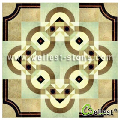 WJM-039 Marble Pattern Water Jet Medallion