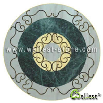 WJM-042 Marble Pattern Water Jet Medallion