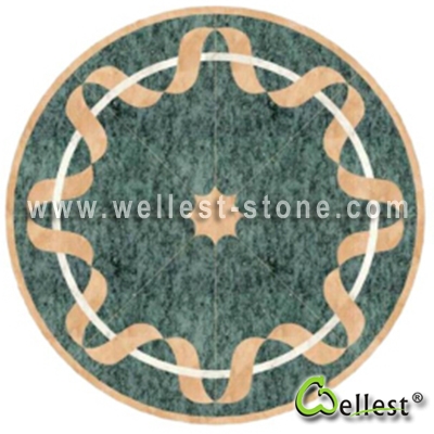 WJM-043 Marble Pattern Water Jet Medallion