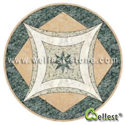 WJM-045 Marble Pattern Water Jet Medallion