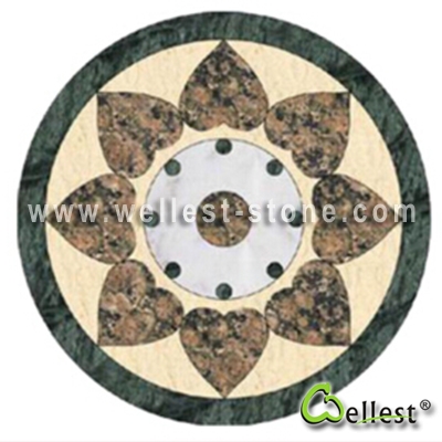 WJM-046 Marble Pattern Water Jet Medallion