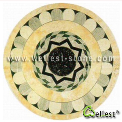 WJM-047 Marble Pattern Water Jet Medallion