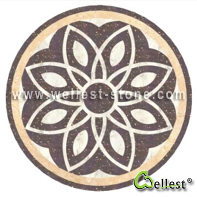 WJM-048 Marble Pattern Water Jet Medallion