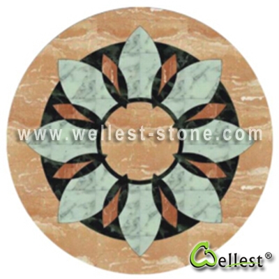 WJM-049 Marble Pattern Water Jet Medallion