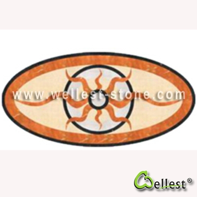 WJM-052 Marble Pattern Water Jet Medallion