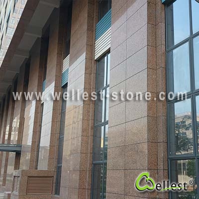 G563 G-Lin Red Granite Polished Tile for Wall Cladding