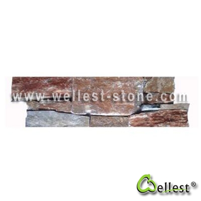 S014 Beige Slate Cement Base Ledge Stone