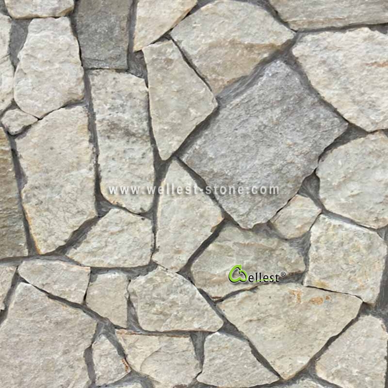 LS-101 Light Grey Green Loose Stone Random Tile