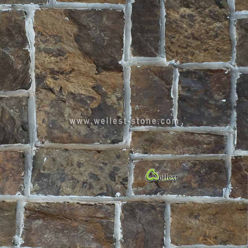 LS-69 Brown Limestone Loose Stone Pattern Brick