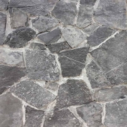 LS-112B Black Limestone Tumbled Loose Stone Random Tile