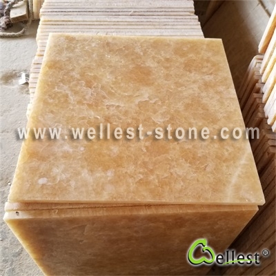 J116 Yellow Honey Onyx Polished Bathroom Tile