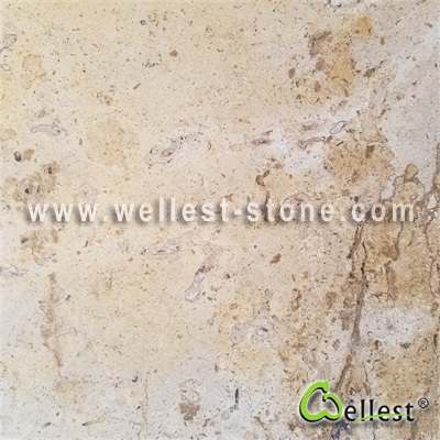 L727 Yellow Beige Limestone Honed Finish