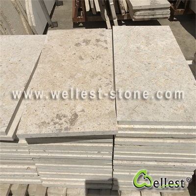 L727 Yellow Beige Limestone Honed Tile