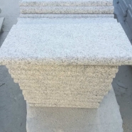 G603 Lunar Pearl Grey White Granite Flamed Anti-slip Swimming Pool Coping
