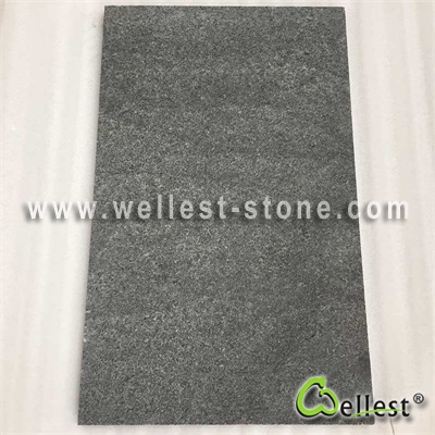 Diamond Black Granite Brushed Finish Paver