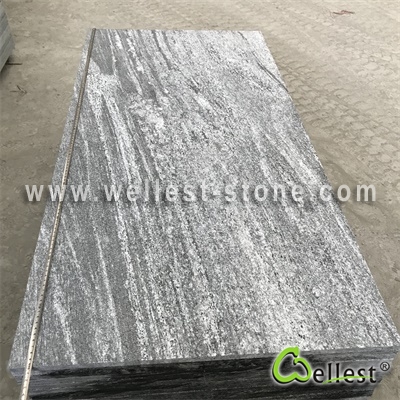 G302 Santiago Grey Granite Flamed Tile