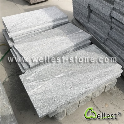 G302 Santiago Grey Granite Flamed Tile