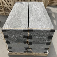 G302 Santiago Grey Granite Flamed Kerbstone Post