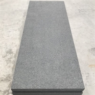 G345 Diamond Black Granite Flamed Tile