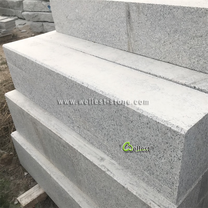 G383 Pearl Flower Flamed Sawn Cut (Curb) Stone 1