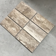 T101 Coffee BrownTravertine Honed Finish Tile 3